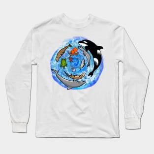 Sea Life Spiral Long Sleeve T-Shirt